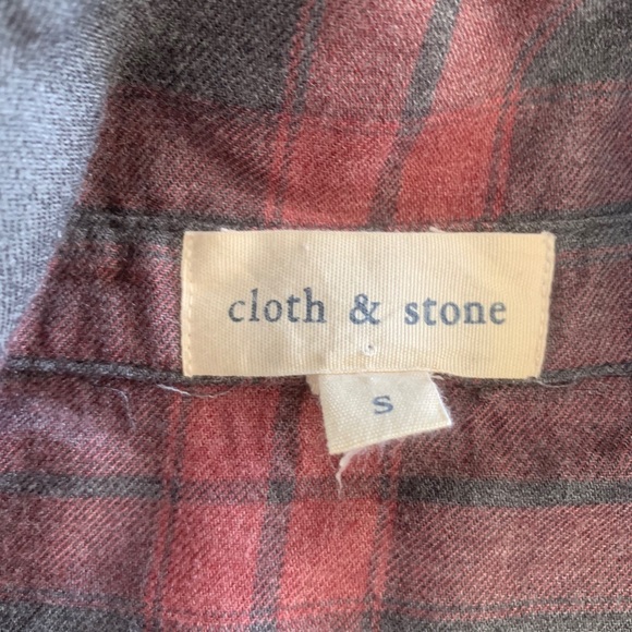 Anthropologie Cloth & Stone plaid top NWOT(Small) - Picture 3 of 6